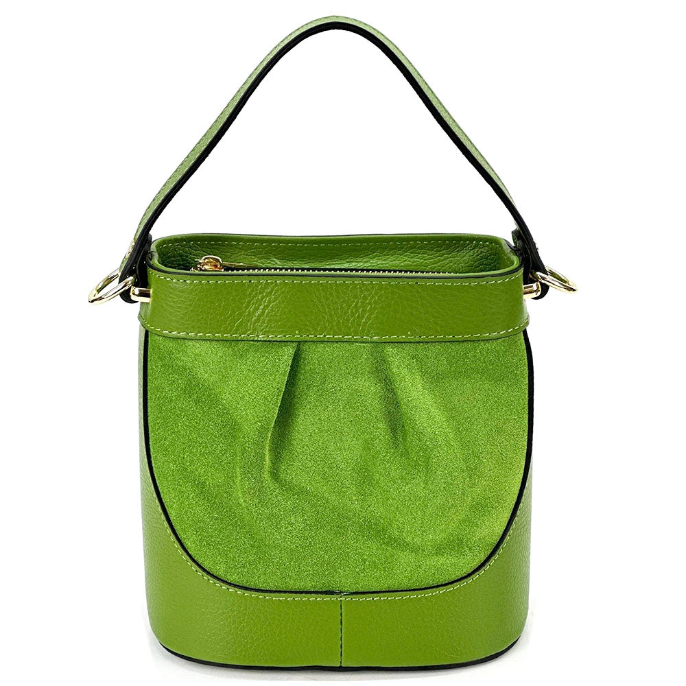 Marina Leather Bucket Bag - Made In Italy