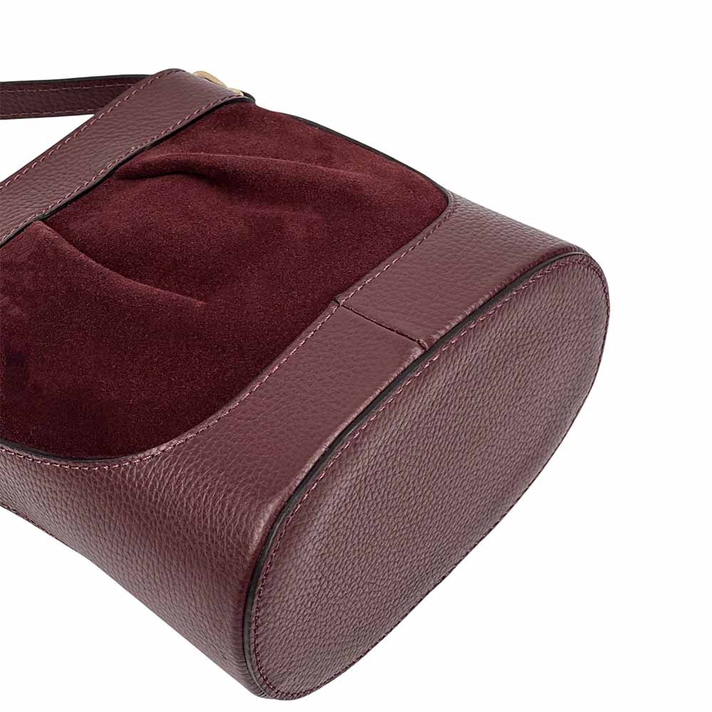 Marina Leather Bucket Bag - Made In Italy