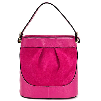 Marina Leather Bucket Bag - Made In Italy