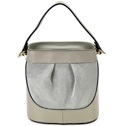 Marina Leather Bucket Bag - Made In Italy