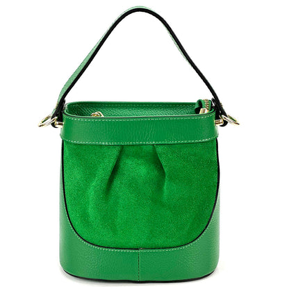 Marina Leather Bucket Bag - Made In Italy