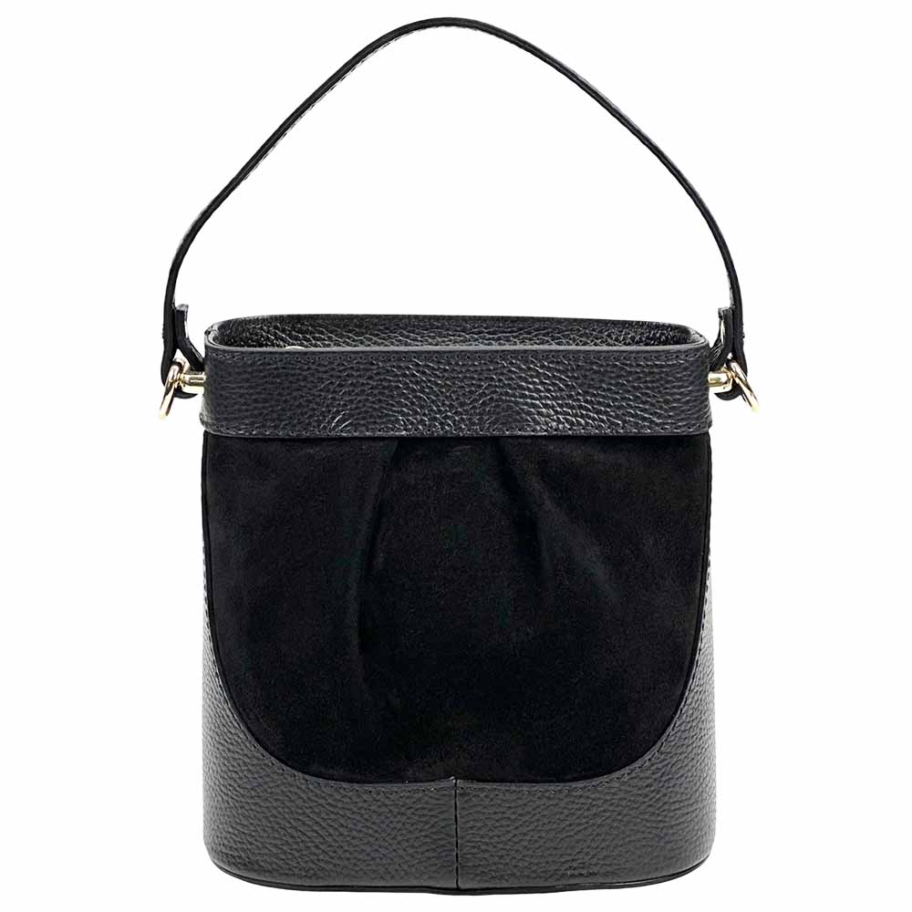 Marina Leather Bucket Bag - Made In Italy