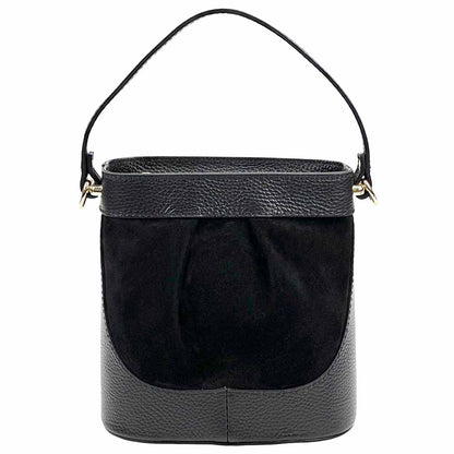 Marina Leather Bucket Bag - Made In Italy