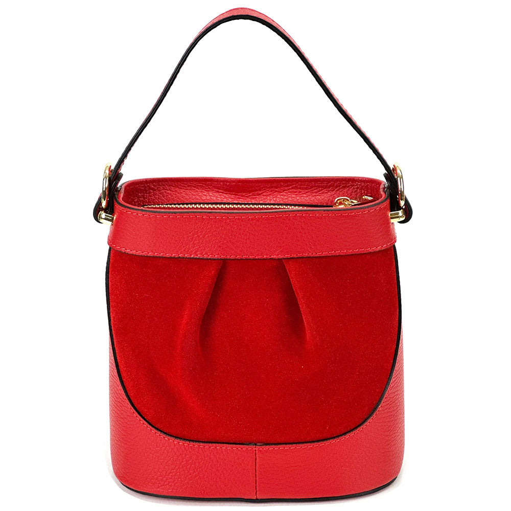 Marina Leather Bucket Bag - Made In Italy