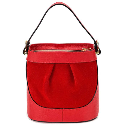Marina Leather Bucket Bag - Made In Italy