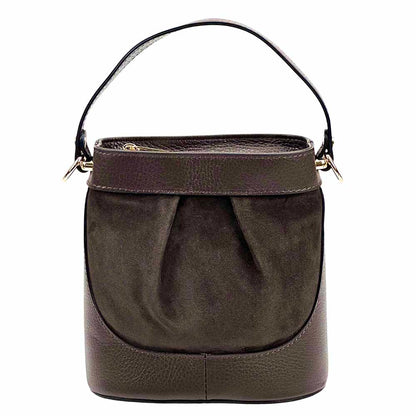 Marina Leather Bucket Bag - Made In Italy