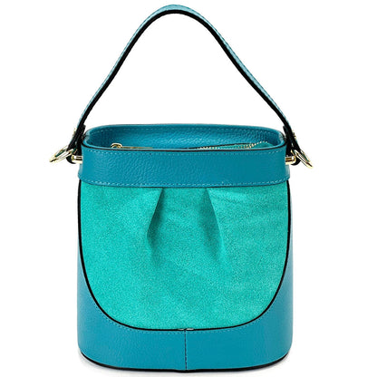 Marina Leather Bucket Bag - Made In Italy