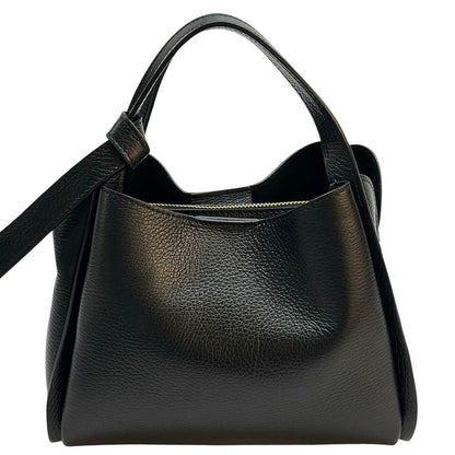 Vanessa Italian Cow Leather Structured Handbag - Made In Italy