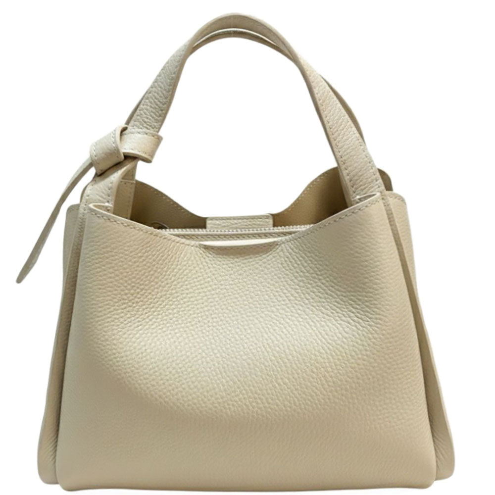 Vanessa Italian Cow Leather Structured Handbag - Made In Italy