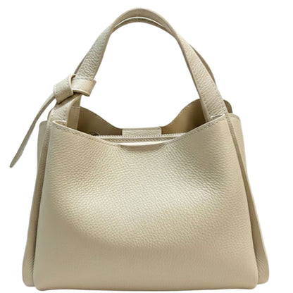 Vanessa Italian Cow Leather Structured Handbag - Made In Italy
