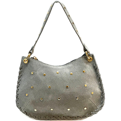 Savannah Suede Leather Shoulder Bag - Made In Italy