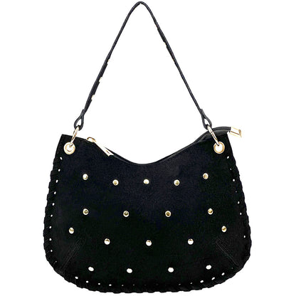 Savannah Suede Leather Shoulder Bag - Made In Italy