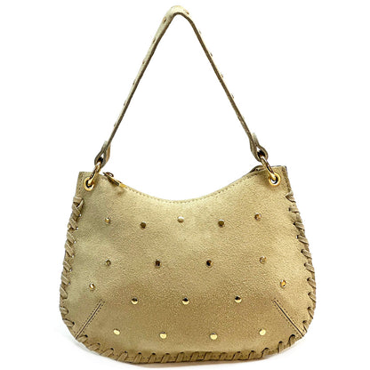 Savannah Suede Leather Shoulder Bag - Made In Italy