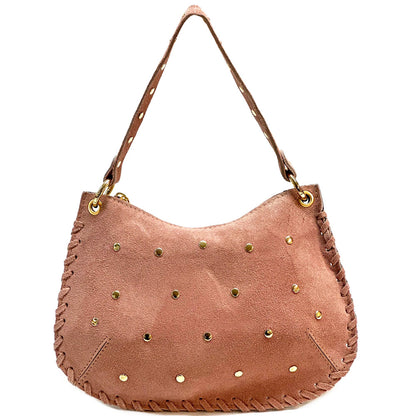 Savannah Suede Leather Shoulder Bag - Made In Italy