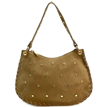 Savannah Suede Leather Shoulder Bag - Made In Italy