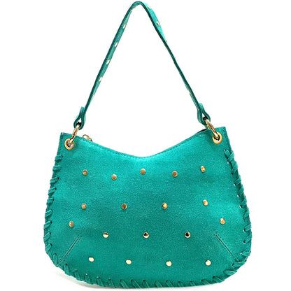 Savannah Suede Leather Shoulder Bag - Made In Italy