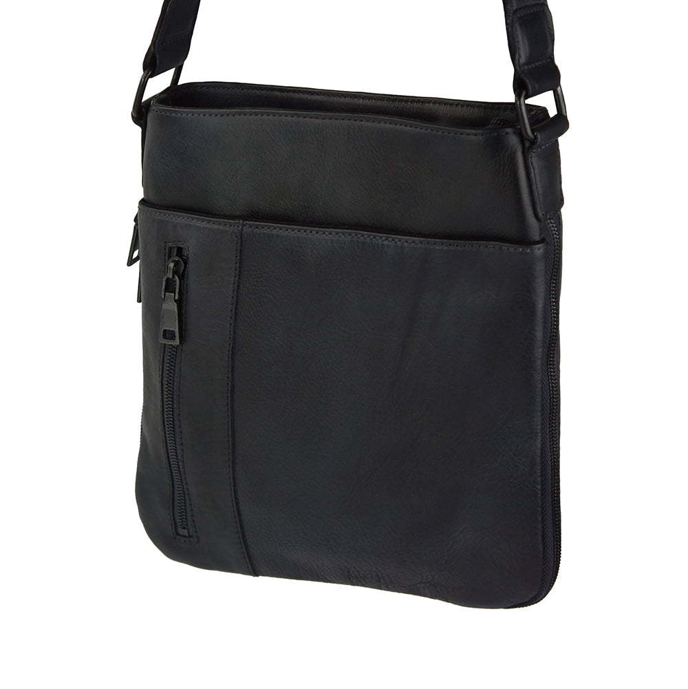 Oscar Cross body leather bag - Made In Italy