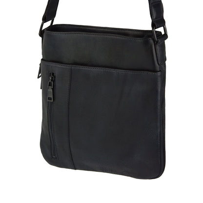 Oscar Cross body leather bag - Made In Italy