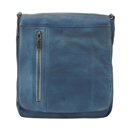 Igor Messenger Flap leather bag - Made In Italy