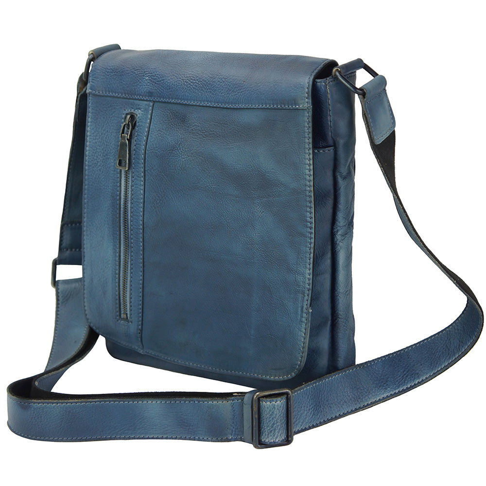 Igor Messenger Flap leather bag - Made In Italy