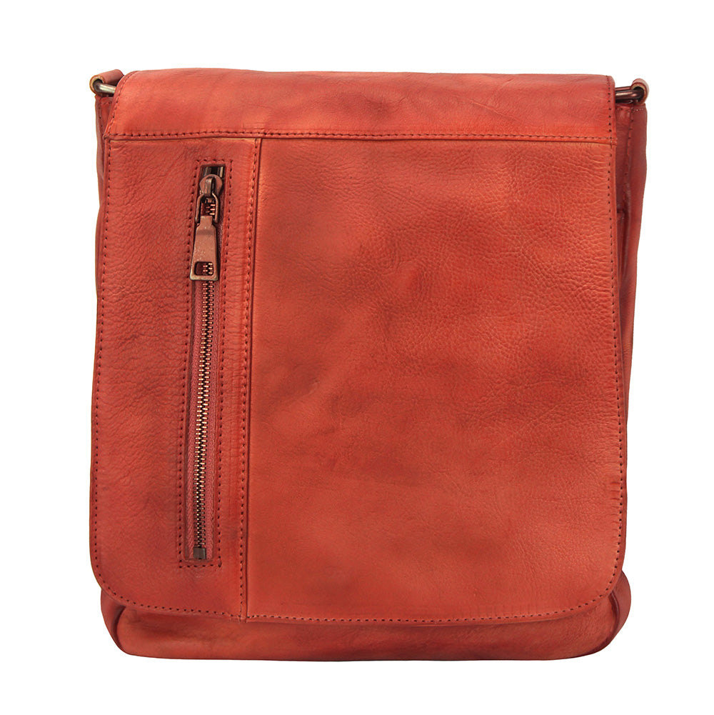 Igor Messenger Flap leather bag - Made In Italy
