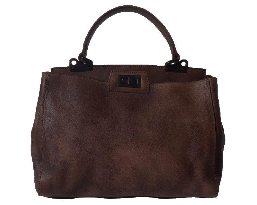 Peekaboo leather-handbag - Made In Italy