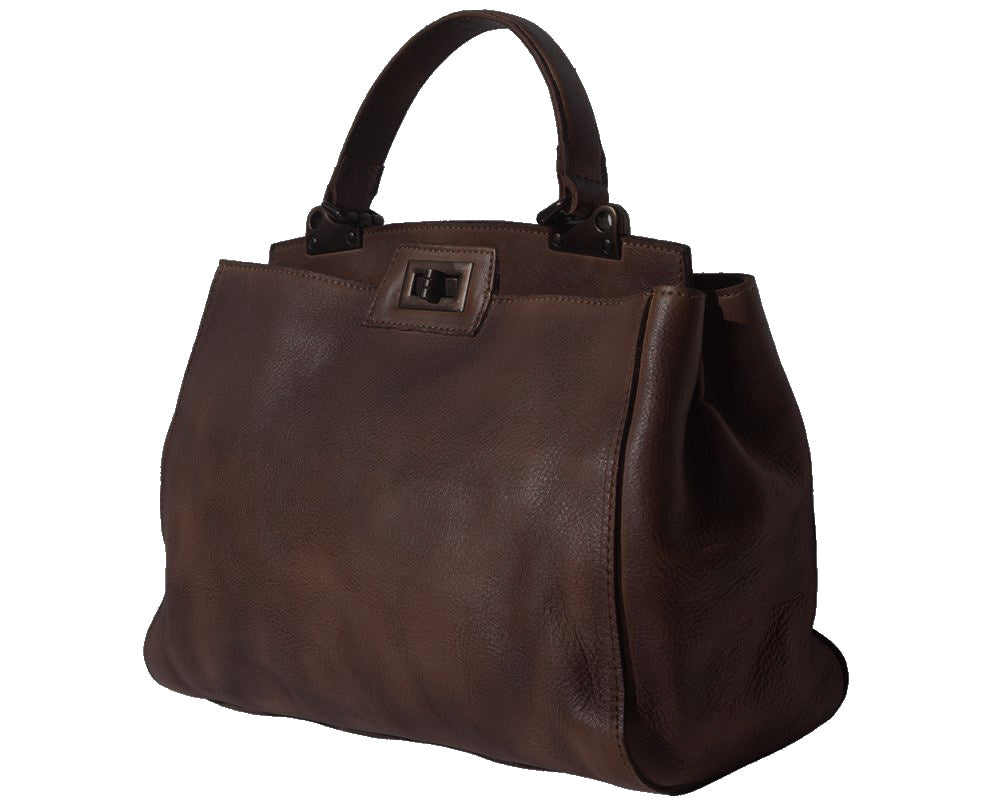 Peekaboo leather-handbag - Made In Italy