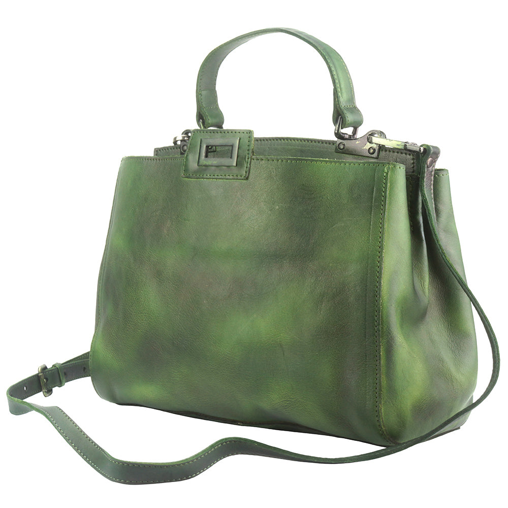 Peekaboo leather-handbag - Made In Italy