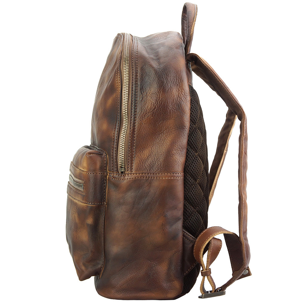 Josh Backpack in vintage calfskin - Made In Italy