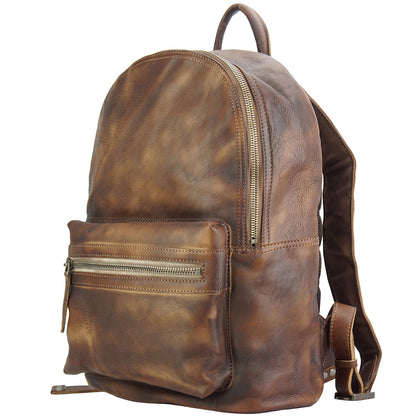 Josh Backpack in vintage calfskin - Made In Italy