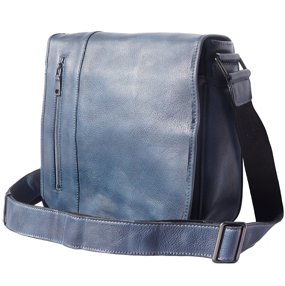 Messenger Flap leather bag - Made In Italy