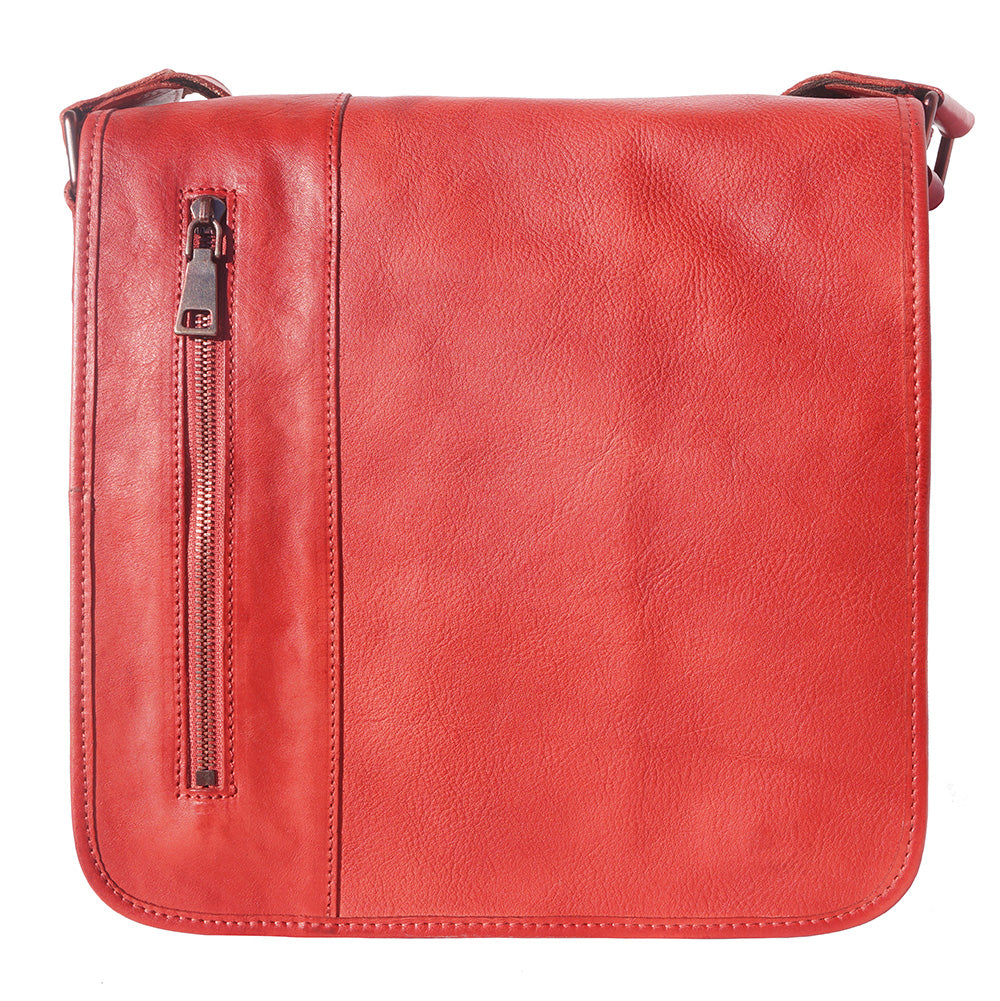 Messenger Flap leather bag - Made In Italy