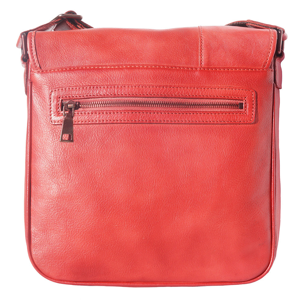 Messenger Flap leather bag - Made In Italy