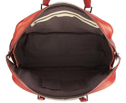 Travel bag Danilo in vintage leather - Made In Italy