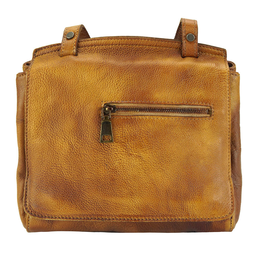 Livio leather Messenger bag - Made In Italy