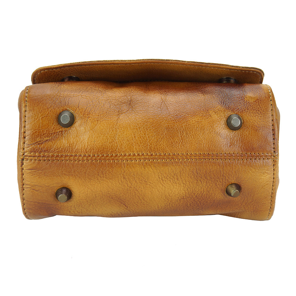 Livio leather Messenger bag - Made In Italy