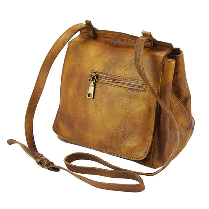 Livio leather Messenger bag - Made In Italy