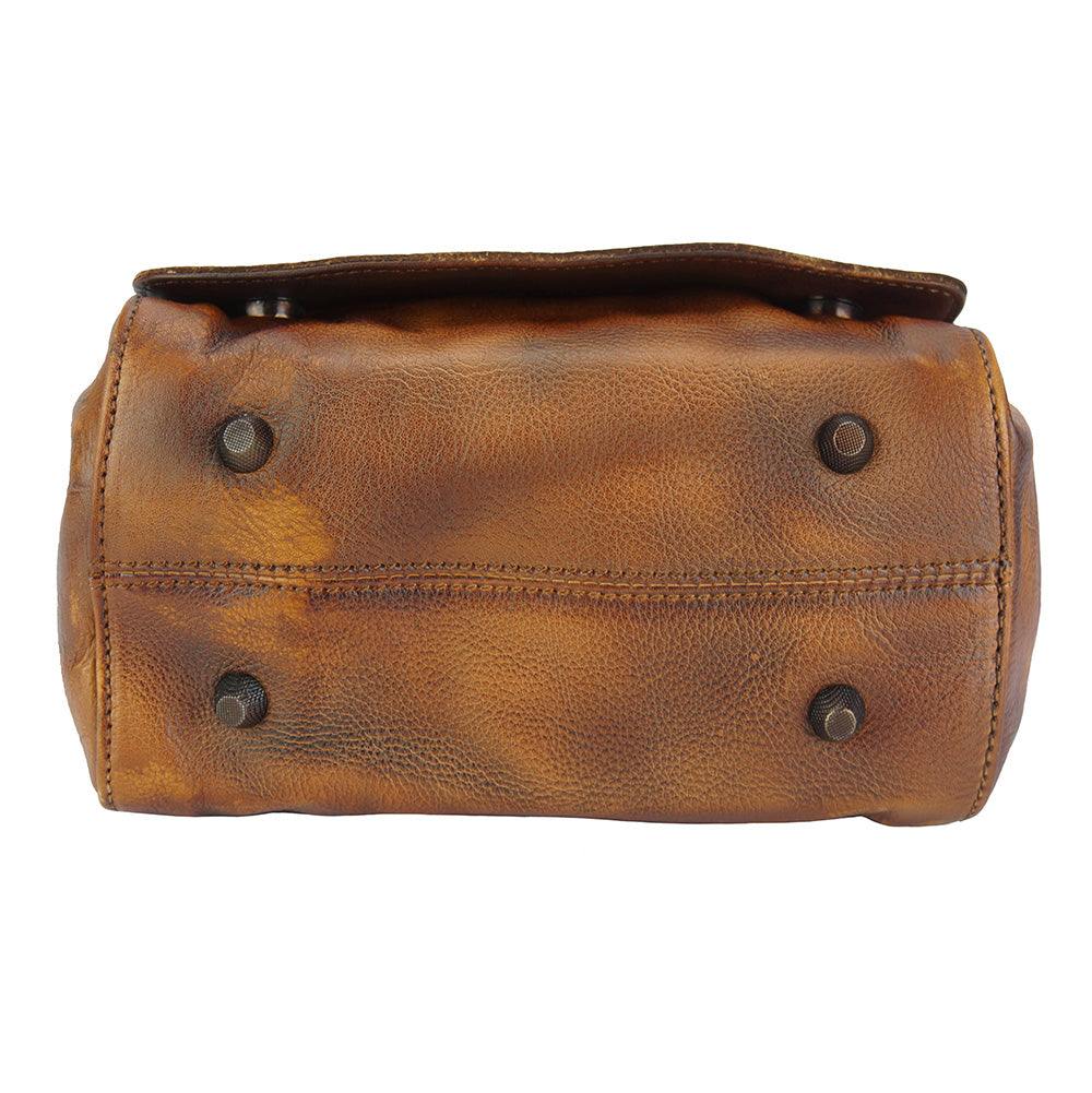 Livio leather Messenger bag - Made In Italy