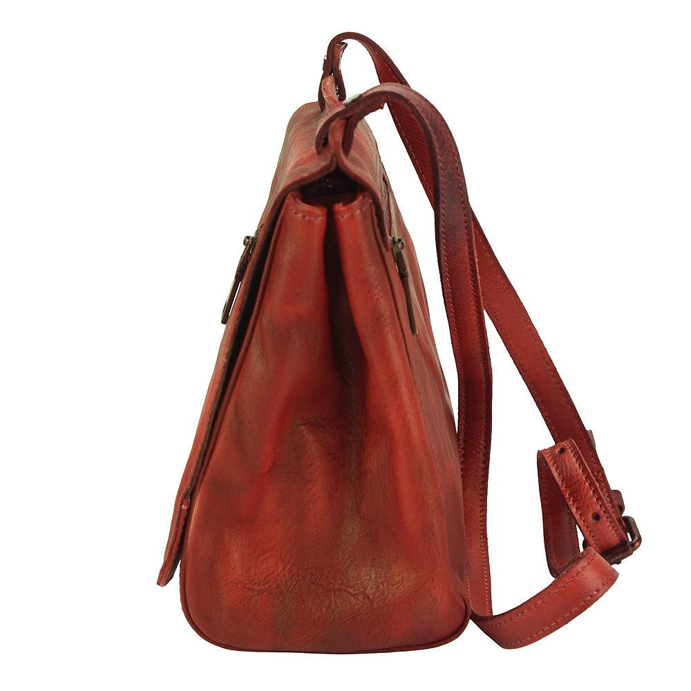 Livio leather Messenger bag - Made In Italy