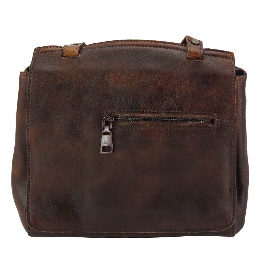 Livio leather Messenger bag - Made In Italy