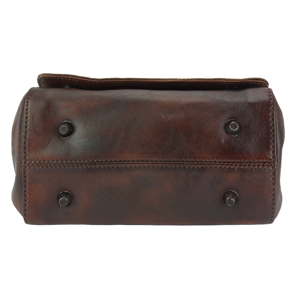 Livio leather Messenger bag - Made In Italy