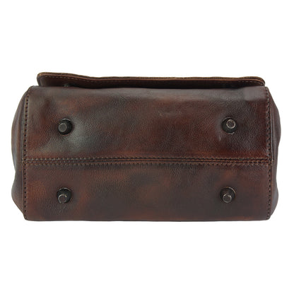 Livio leather Messenger bag - Made In Italy