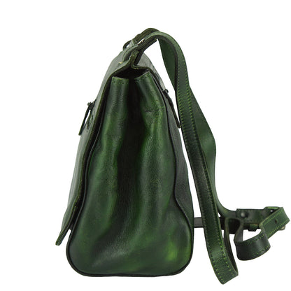 Livio leather Messenger bag - Made In Italy