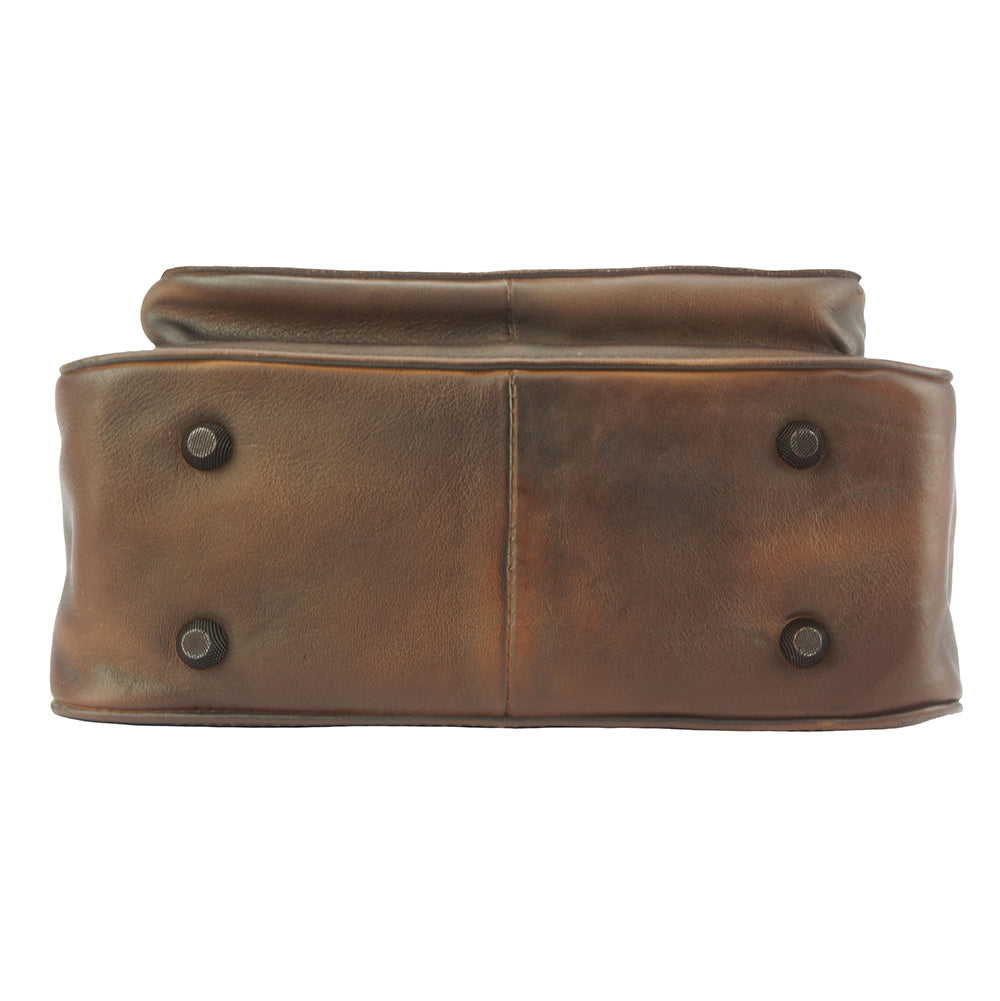 Montaigne GM vintage leather Handbag - Made In Italy