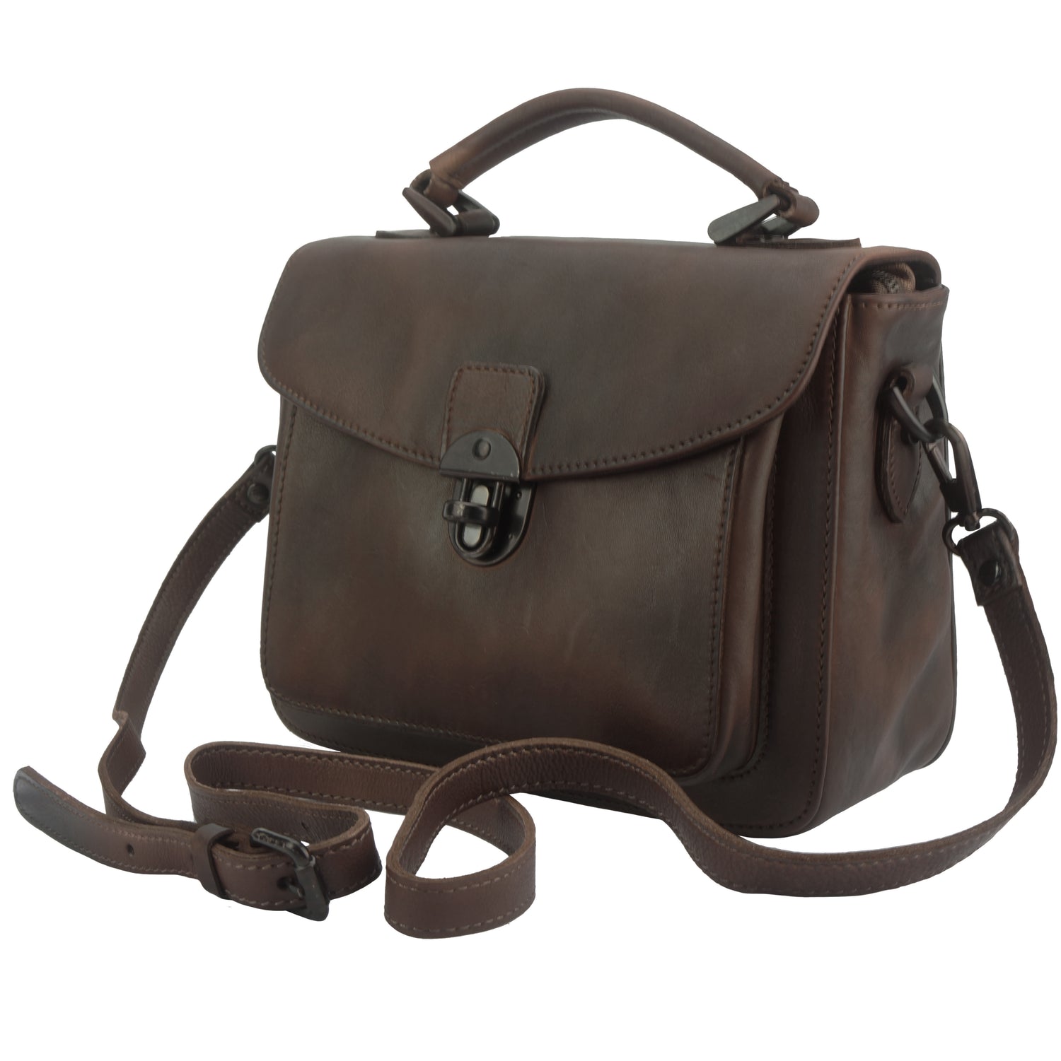Montaigne GM vintage leather Handbag - Made In Italy