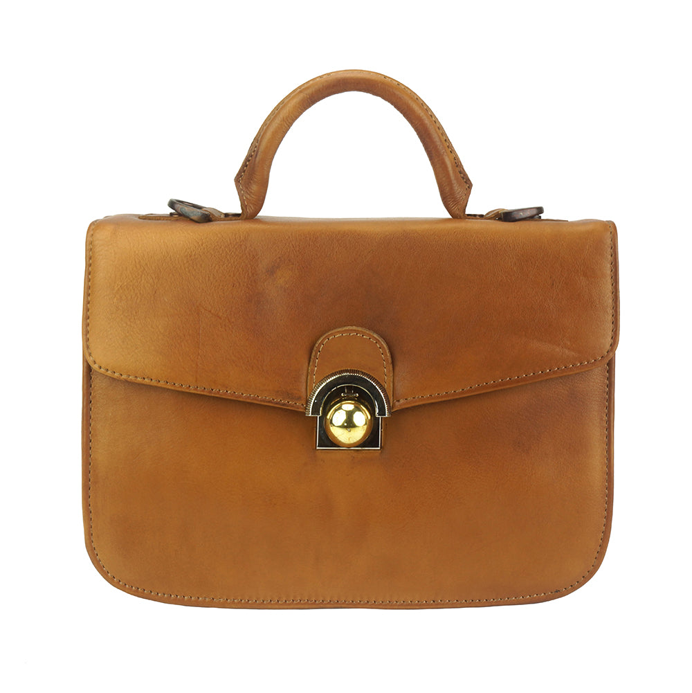 Very Leather Hand-bag - Made In Italy