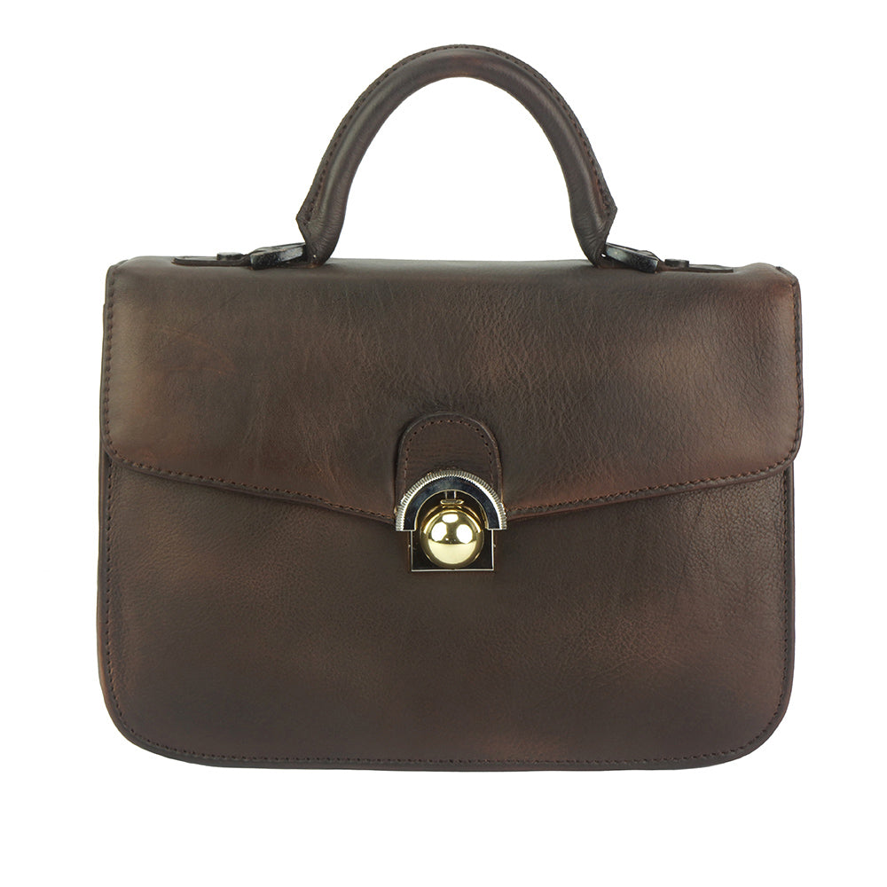 Very Leather Hand-bag - Made In Italy