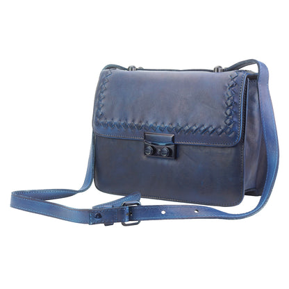 Kléber leather cross body bag - Made In Italy