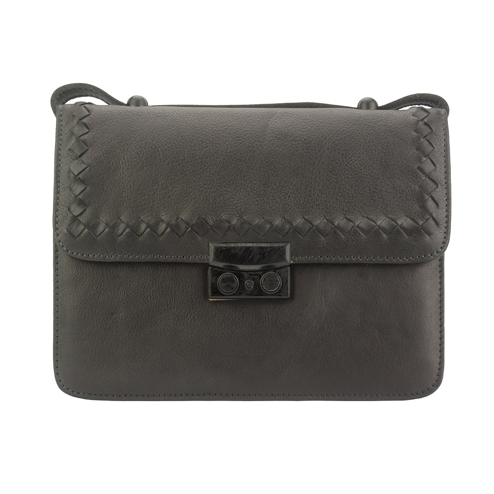 Kléber leather cross body bag - Made In Italy