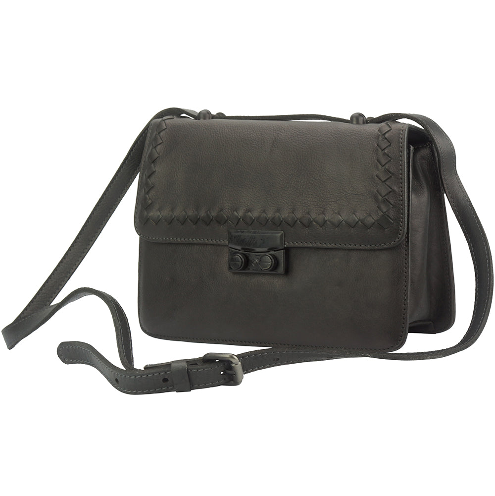 Kléber leather cross body bag - Made In Italy